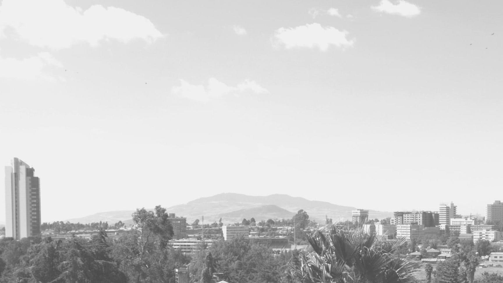 city scape grey in addis ababa